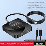 Energetic USB C Bi-Directional Switch Data Video Selector Splitter Hub view 2