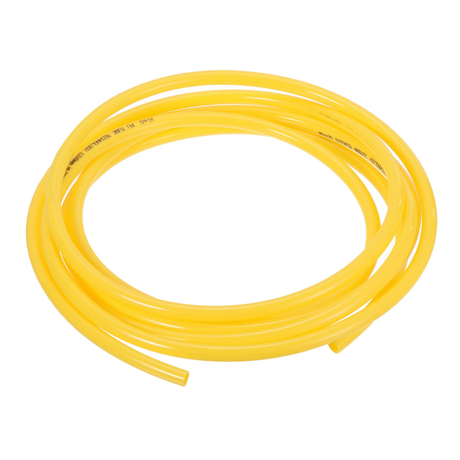 Rebower Pneumatic Tubing Pipe,12mm x 8mm Yellow PU Polyurethane Tube,16.4FT 5M,PU Air Line Tubing Hose Tubes for Air Compressor,Fluid Transfer,Air Brake