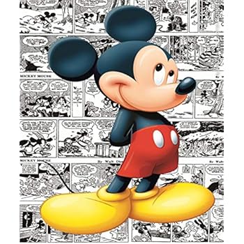 Amazon Com Comic Book Photography Backdrop 5x7ft Mickey Mouse