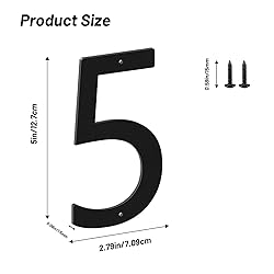 5 Inch House Numbers and Metal Letters for Outdoor