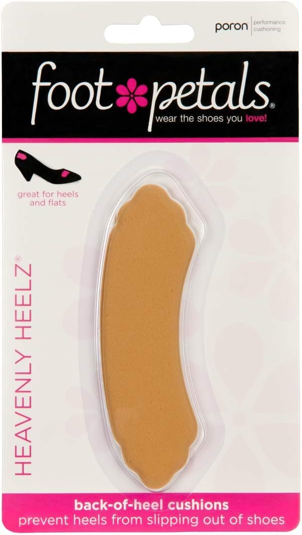 Heavenly Heelz by Foot Petals - Back of Heel Cushion Pads for Shoes - Triple Combo Pack, Black, Buttercup, Silver - Image 3