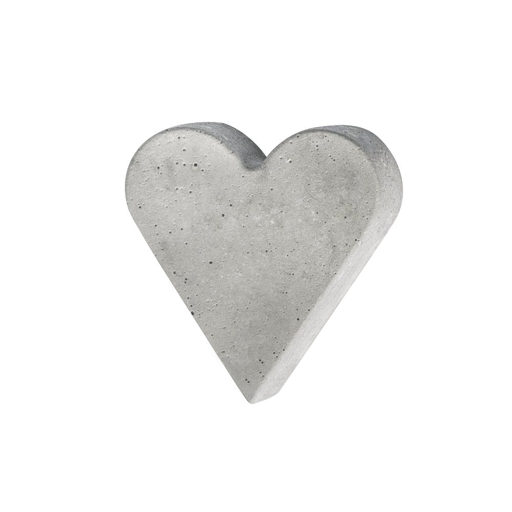 Rayher Heart-Shaped Casting Mould for Concrete Crafts, Plaster of Paris, Air Drying Clay, Sugarcraft, Chocolate, 8.5x9.2cm, 36076000