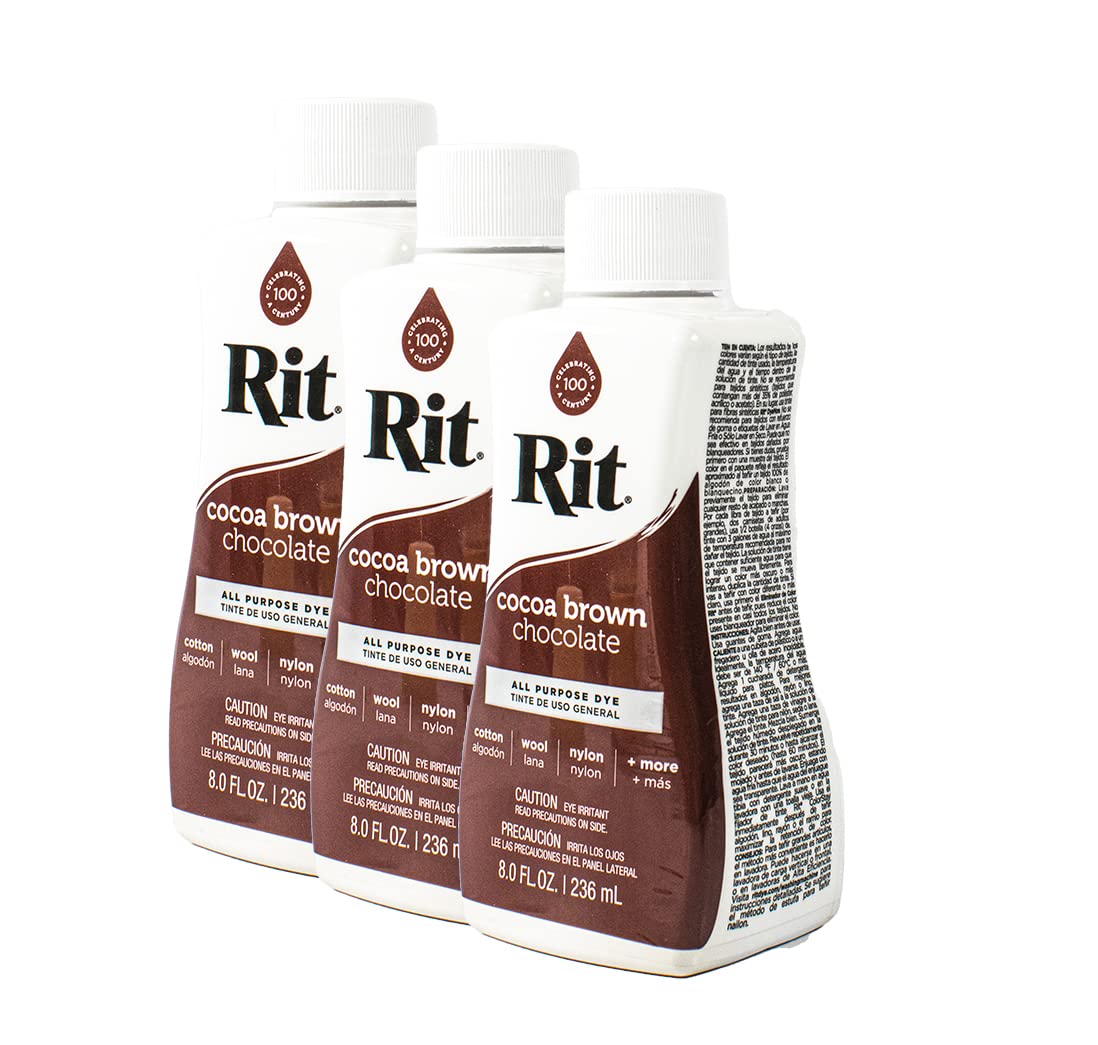 Rit Dye Liquid 236ml Cocoa Brown Pack of 12