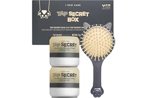 I DEW CARE Biotin Clarifying Dry Shampoo - Tap Secret Box | Fuller Looking Dry Shampoo, Non-aerosol, Benzene-free, Detangling Hair Brush, For All Hair Types - Women, Easter Basket Stuffers