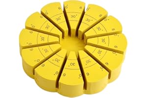 BENECREAT 30° Adjustable Pine Wood Stained Glass Jig, Yellow 3D Glass Soldering Tool for Stained Glass Projects and Artistic 