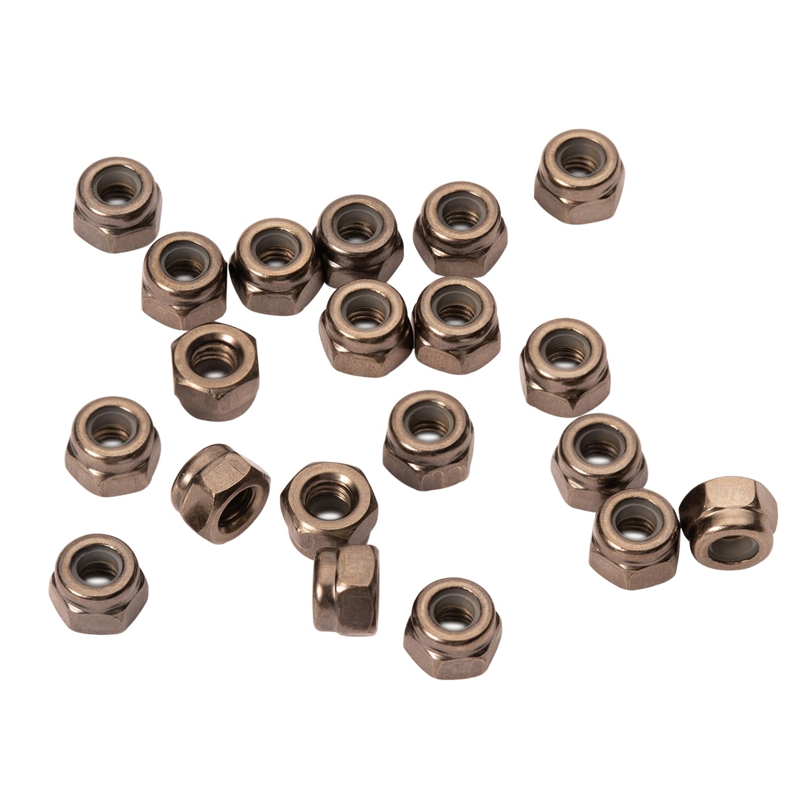 Self-Locking Nut Low Standard Hex Lock Nuts Safety Nut Carbon Steel Nut Hex Nuts for Fasteners (10Pcs, M3)