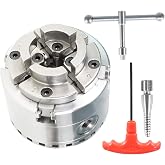 findmal 2-3/4 Inch 4 Jaw Self-Centering Keyed Lathe Chuck Set | with 1-Inch x 8TPI Thread, Keyed Lathe Chuck Set, Wood Lathe Chuck