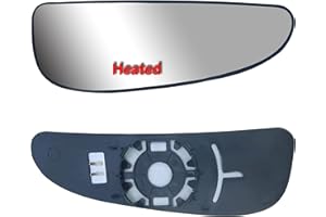 LONGLING Replacement Passenger Right Side Extension Long Arm Mirror Lower Convex Small Glass Heated with Back Plate for Ram Promaster 1500 2500 3500 from 2010 to 2023