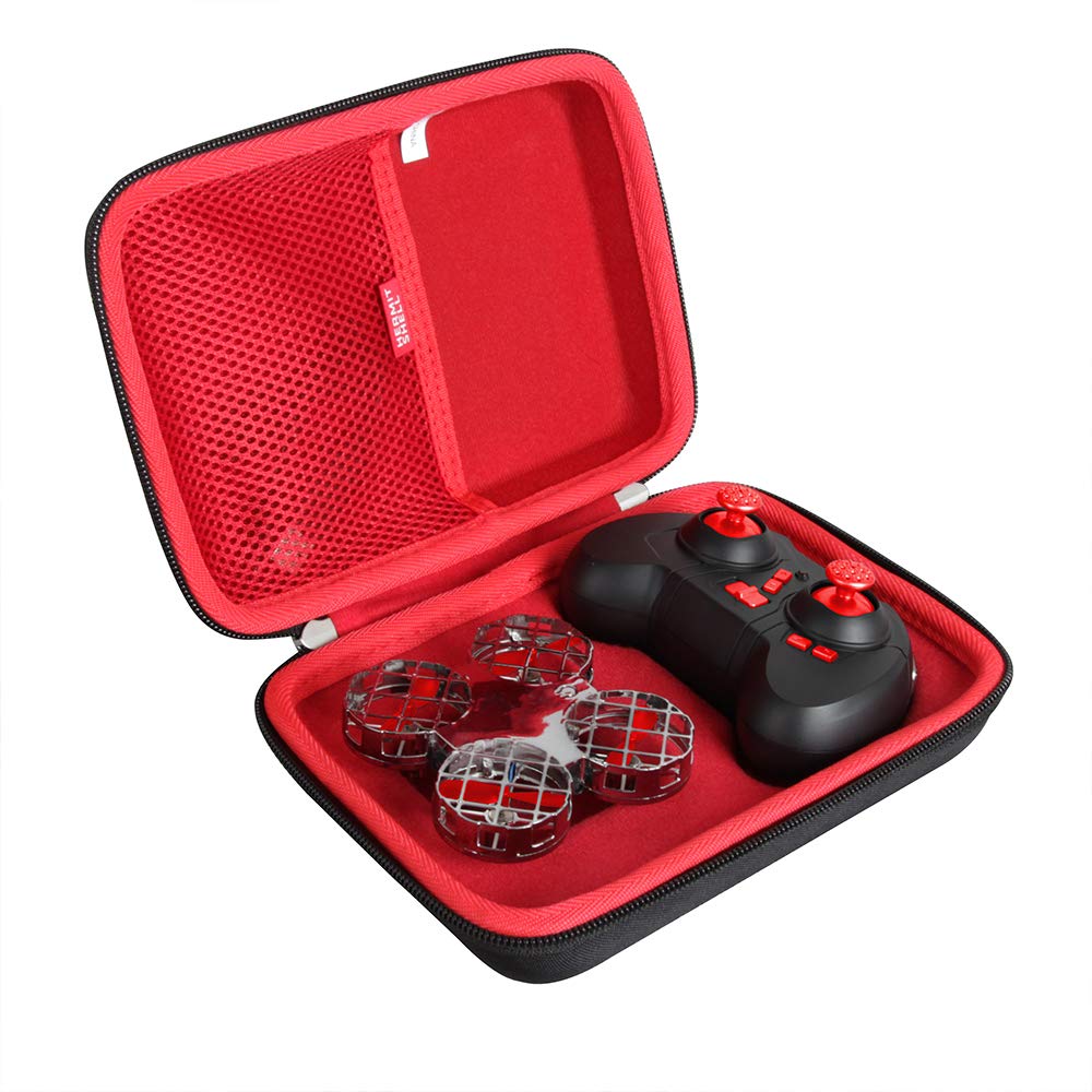Hermitshell Hard Travel Case for SNAPTAIN H823H Plus Mini Drone (Black+Red)