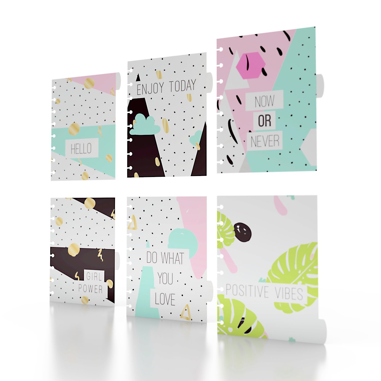 Discagenda Enjoy Today Polypropylene Planner Personal Organizer Dividers (Disc Binding, A5)