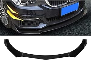 NTING Universal Car Front Bumper Lip, Adjustable Air Dam Body Kit Chin Spoiler Splitter Diffuser 5PCS/Set, Glossy Black