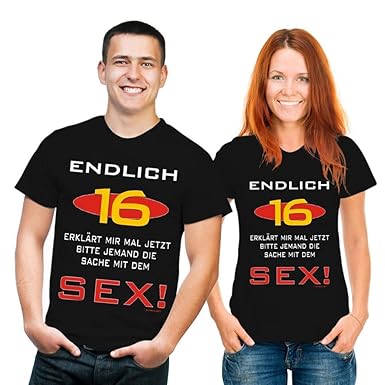 Lustige Sprüche 16 Geburtstag Fun T Shirt Endlich 16