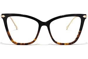 Zeelool Oversized Blue Light Blocking Glasses for Women, Butterfly Glasses Frame Eyeglasses with Clear Lenses Hilary FX0206