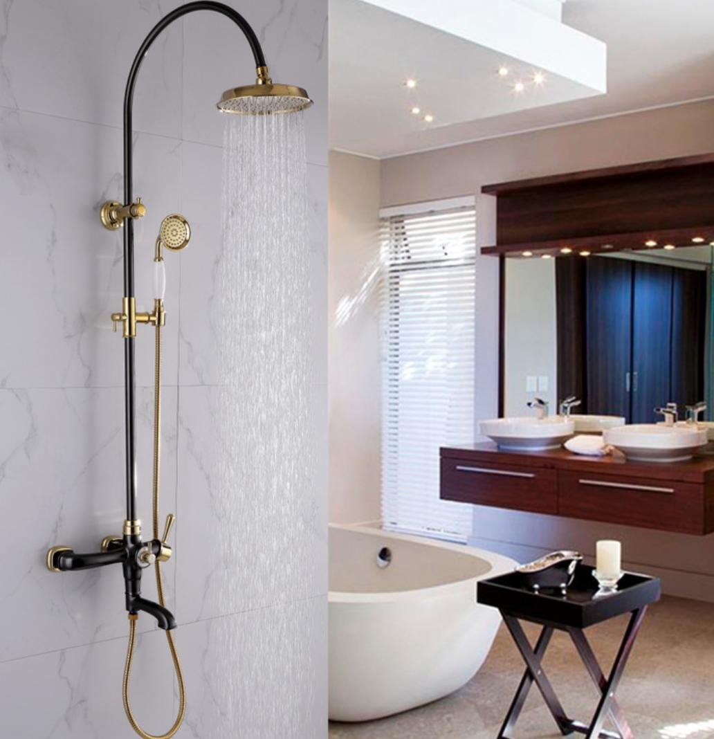 Sun Sistema Bath Shower Solid Brass European Style Set Of