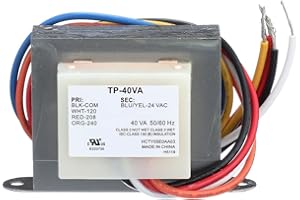 TradePro TP-40VA Control Transformer; 120/208-240/24V; 40VA; Single Phase; 50/60 Hz