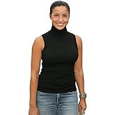 Sunfaynis Women's Soft Cotton Mock Turtleneck Shirt Baselayer Tops Underwear Shirt