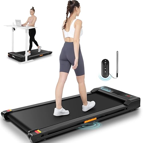 Walking Pad Treadmill with Incline, Folding with Removable Desk