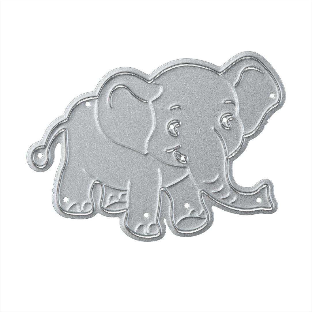 Cutting Dies Hstore Elephant Paper Card Making Metal Die Cut Stencil Template For Diy Scrapbook Photo Album Embossing Craft Decoration C