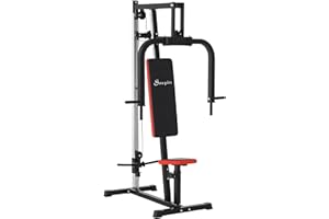 Soozier Chest Fly Machine and Chest Press Station, Plate-Loaded Delt Machine Home Gym Equipment for Chest, Back, Pectoral, Re