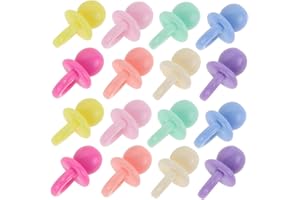 Sewroro 50Pcs Mini Pacifier Charms DIY Crafts Making Small Resin Accessories for Phone Case Decoration and