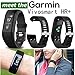 ZSZCXD Band for Garmin vivosmart HR+, Silicone Strap Replacement Wristband for Garmin vivosmart HR+ (No Tracker) (White)