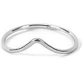 Stacking Chevron Ring, Hammered Skinny Pointed Ring in Solid Sterling Silver and Gold Filled for women by Lotus Stone Design