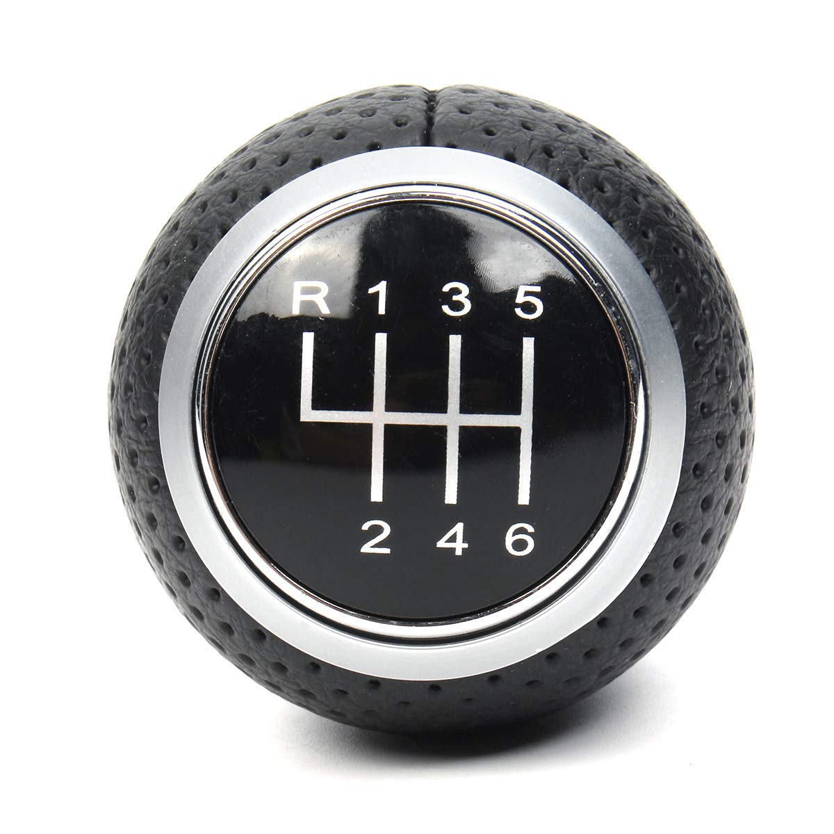 Viviance 6 Speed Gear Shift Knob 12mm compatible with Audi A1 A3 A4 A5 B6 B7 B8 A6 S4 8K A5 8T Q2 Q3 Q5 8R S Line compatible with Passat Golf MK4 compatible with Seat Leon compatible with Ibiza 6J