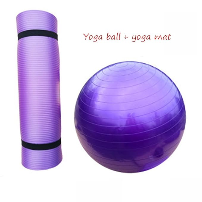 Yoga ball + yoga mat, niño adulto gym ball principiante ...