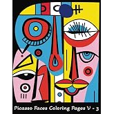 Amazon.com: Picasso Faces Coloring Pages V - 4: A Creative Journey ...