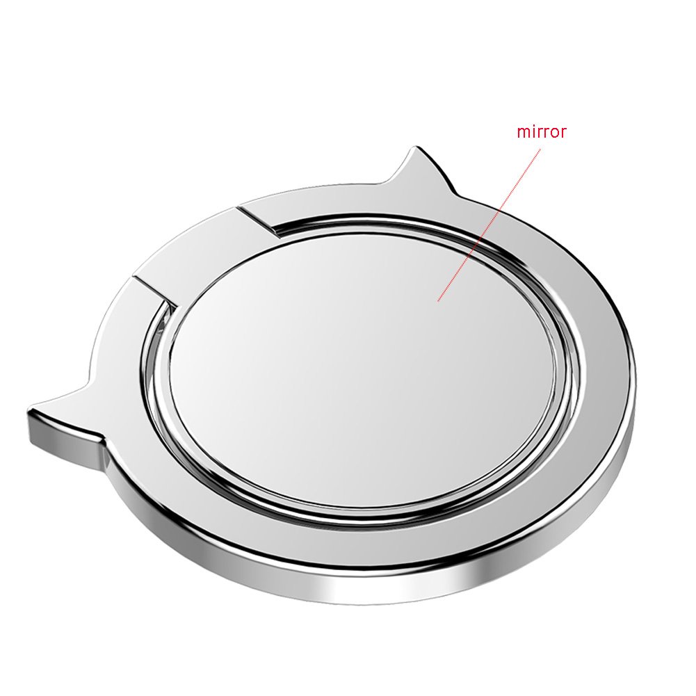 Universal Cell Phone Ring Holder Stand, Finger Kickstand Loop Mount Stent, 360° Rotary Safe Hand Grip & Car Ring Hook Bracket for iPhone X / 8 / 8 Plus / 7 / 7Plus Samsung Galaxy S7 / S8 Note 8