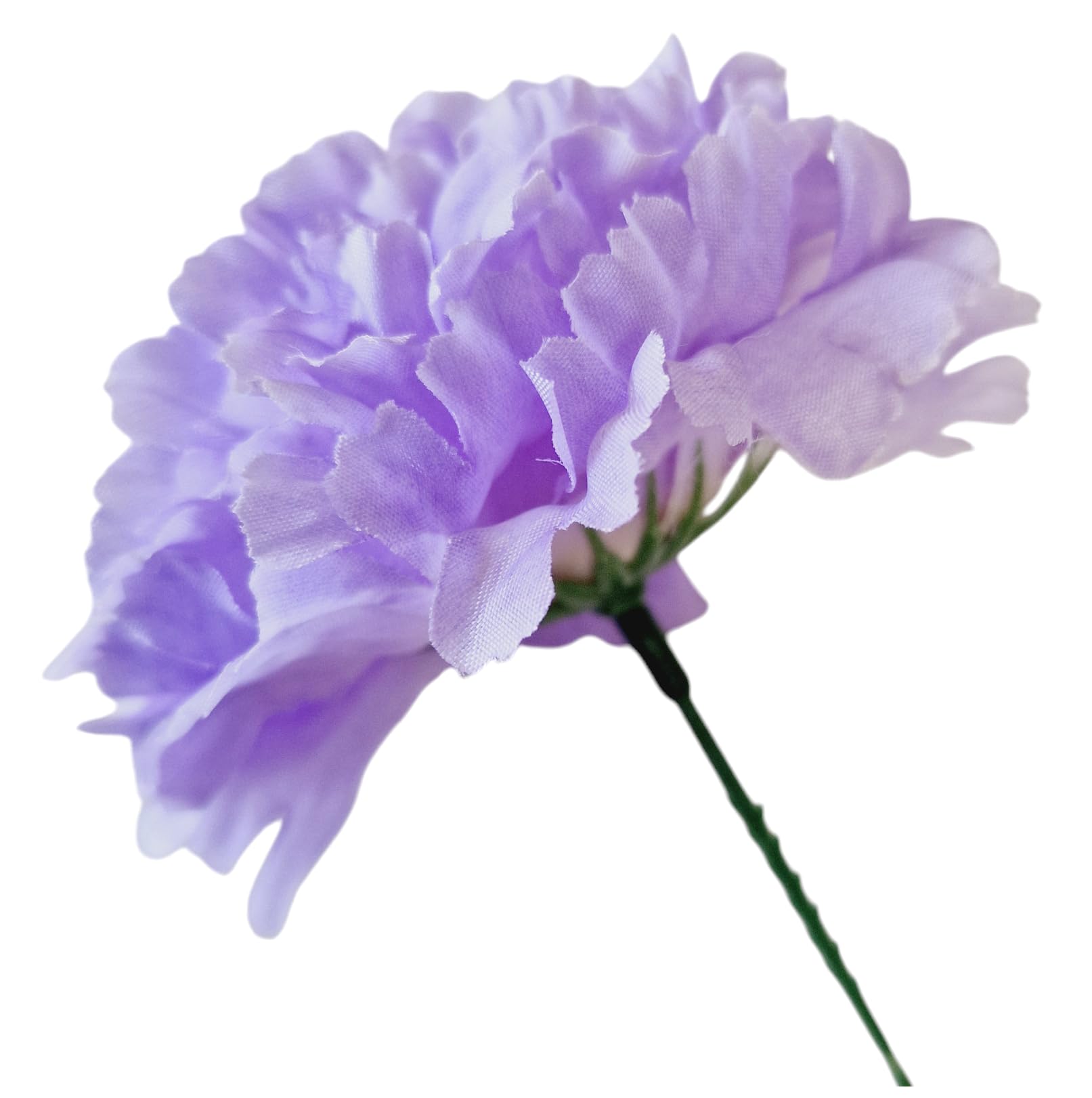 INERRA Carnation Picks - Pack of 140 Artificial Flowers for Floral Foam Tributes, Letters and Funeral Arrangements (Lilac)