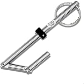 Infun Double Drop Leg Elevator Door Key, Fits GAL-MAC-OTIS and Others, Silver, 5.5 inches