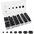 EASYEAH 170 Pcs Rubber Grommets Firewall Hole Plug Set Electrical Wire Gasket Kit, Automotive Rubber Grommets for Wiring Assortment Kit for 1/4 3/8 1/2 5/8 3/4 7/8 1 Inch Round Drill Hole