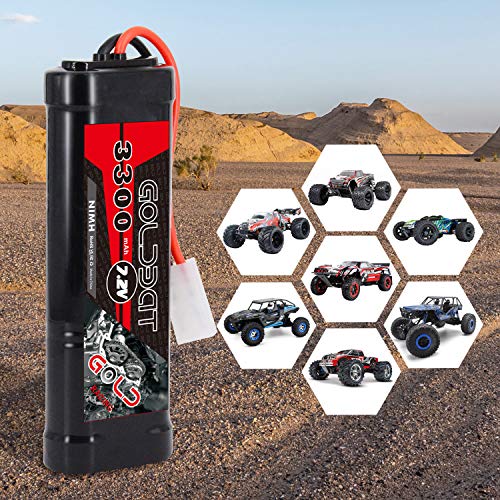 GOLDBAT RC Akku NiMH Akku Pack 3300mAh 7,2V Batterie Ersatzakku mit Tami YA Stecker für RC Autos Boot Buggy Truggy… – Bild 6