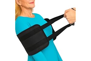 Vive Standard Transfer Sling (31.5 Inch) - Gait Belt for Elderly & Disabled - Patient Lifting Aid for Seniors & Injured - Bed & Wheelchair Transfer for Home Use (Black)