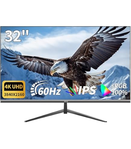 Amazon.com: FYHXele 4K 144Hz 32inch Gaming Monitor, IPS Fast UHD