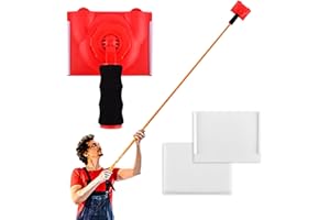 RESTYNIC Paint Edger Trimmer with 2 Replacement Pads, Edge Painting Tool for Walls, Ceilings, Corners & Trims Applicator, Edge Trimmer Tool