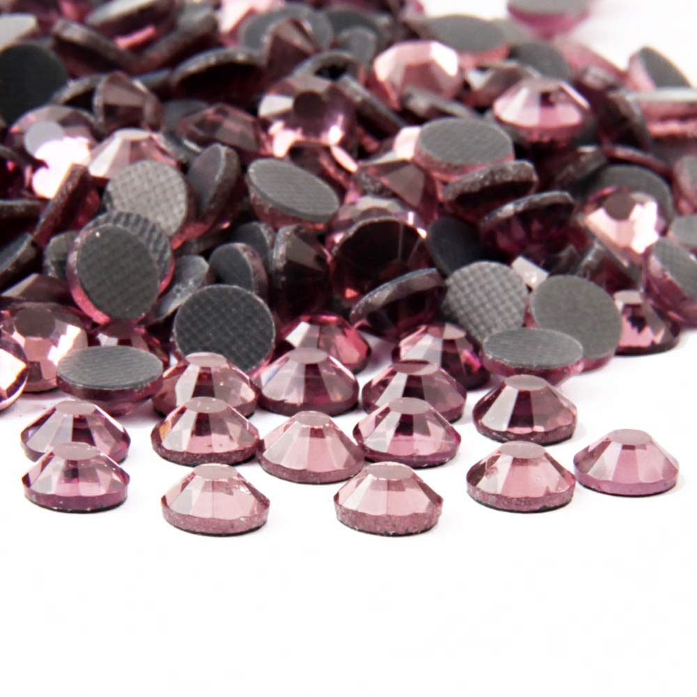 Crystal Hotfix Rhinestone,Machine Cut Stone 1440pcs/pkg (LT.Amethyst,SS10,3mm)