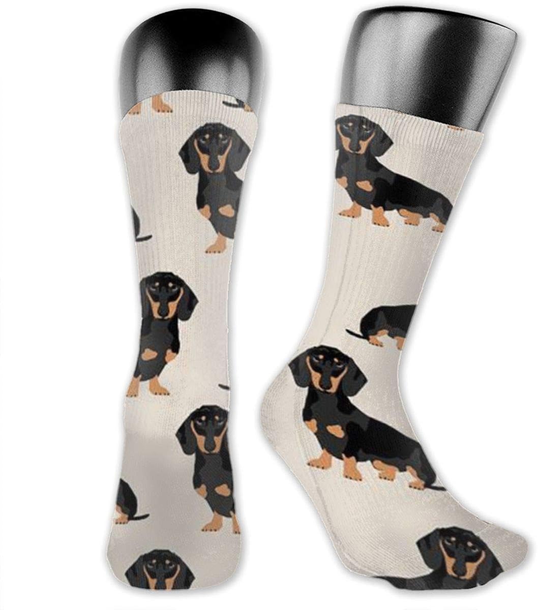 Dachshund Dog Printed Crew Socks Colorful UnisexAdult Socks Amazon.co