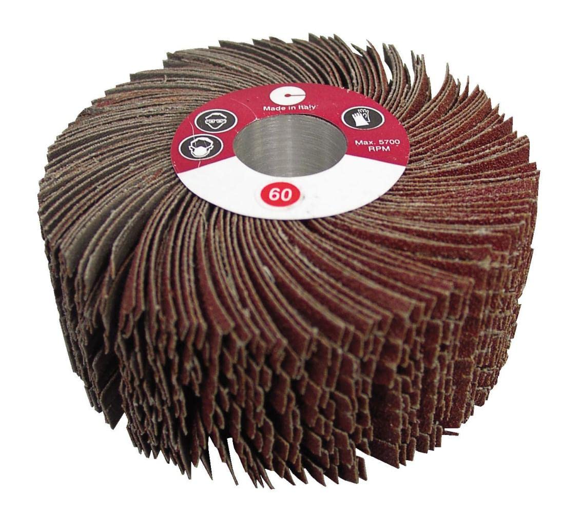 CALFLEX RNC12050/120 - Rueda mil hojas de núcleo Corte Desigual RNC (Ø Ext. 120 mm; Espesor 50 mm; Núcleo 19K; Grano 120)