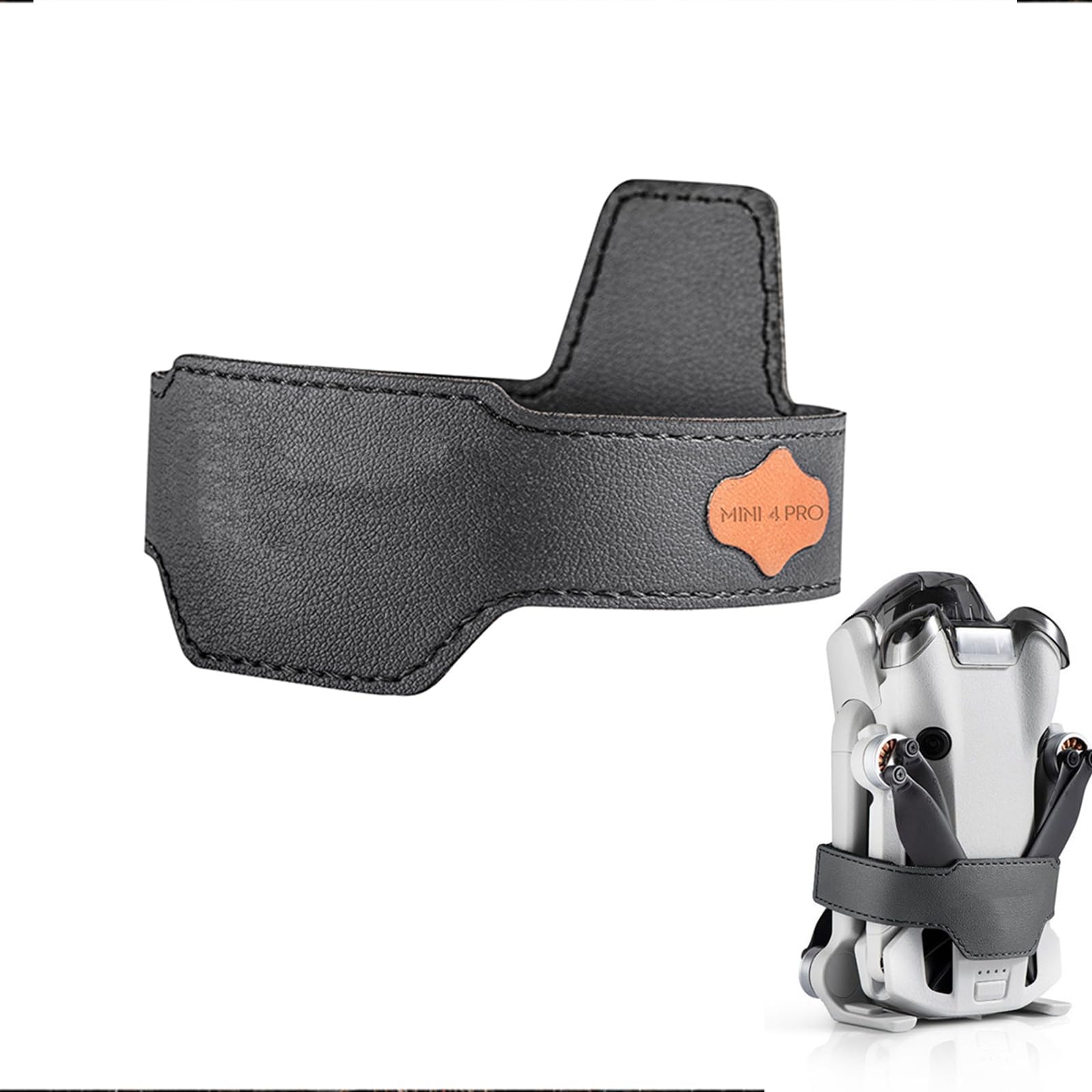 LICHIFIT Propeller Fixator Holder Protector for DJI Mini4 Pro Drone Paddle Beam Blade Bundle PU Belt Accessories
