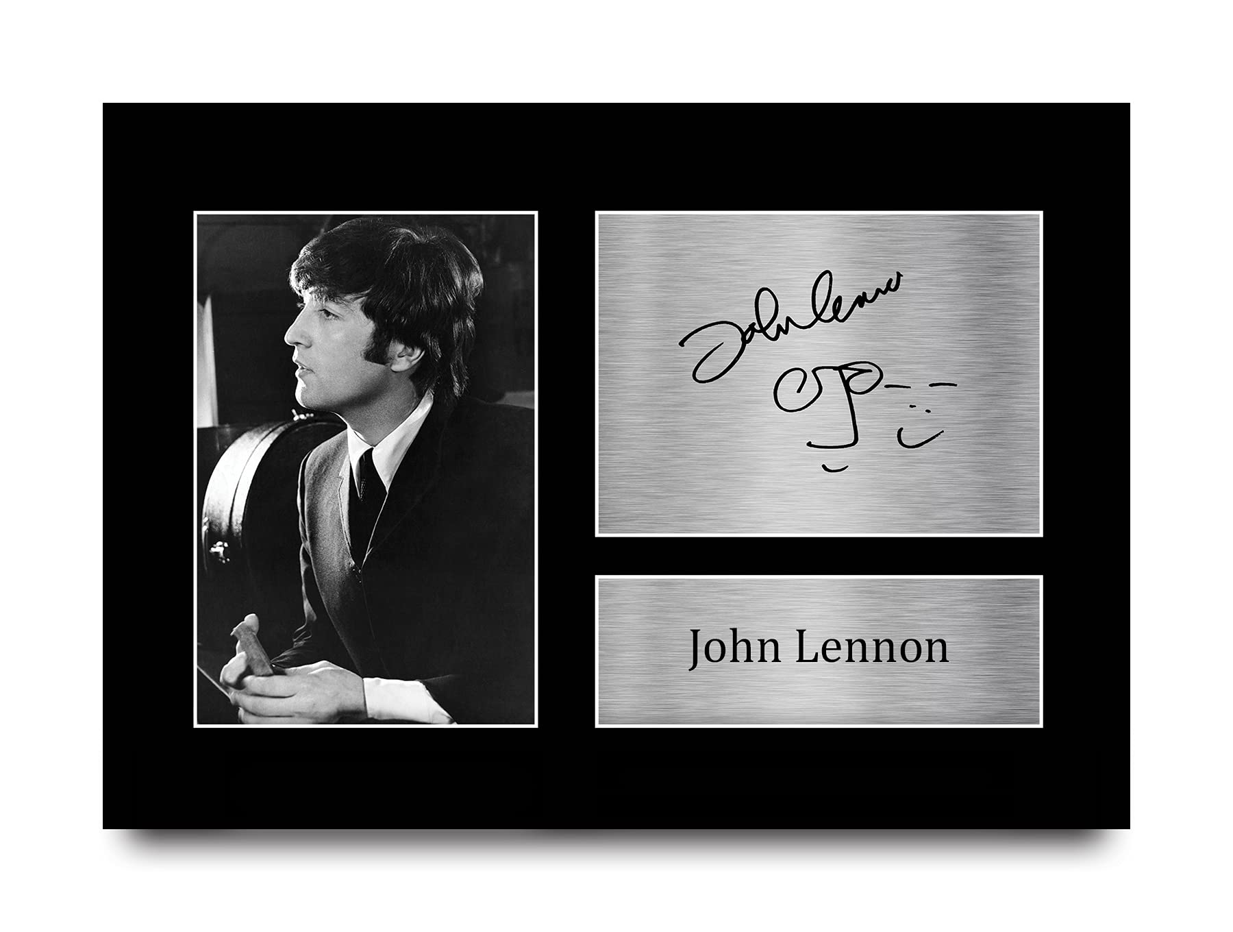 HWC Trading John Lennon Signed A4 Printed Autograph Music Print Photo Picture Display — image 1