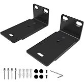 Sound Bass Adjustable Soundbar Wall Mount for Bose Sound Bar, Black, Pair | Compatible with Bose 300/500/550/600/700/900 Lifestyle Ultra, Smart Sound Bar, TV Speaker, Mounting Under TV Bracket, Black