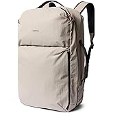 Bellroy Lite Travel Pack 38L (carry-on backpack, large travel backpack for international travelers, with laptop pocket, interior packing cells and tuck-away shoulder straps) - Ash