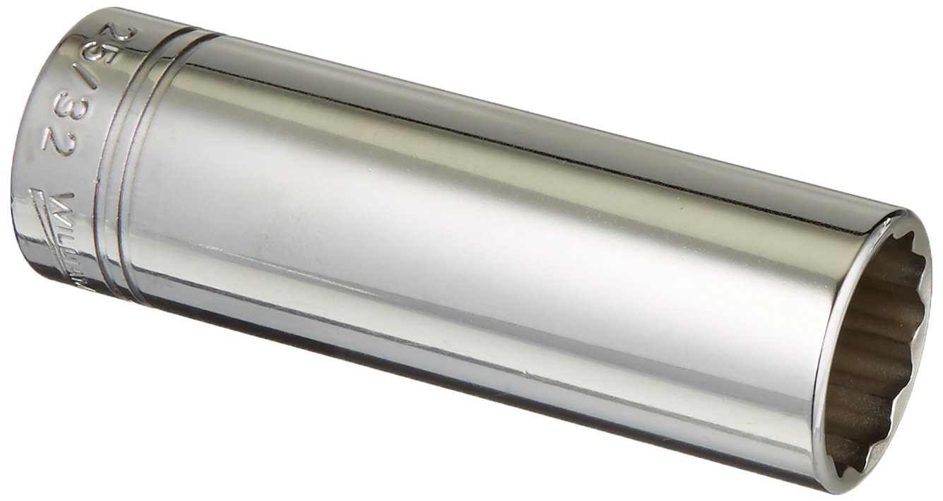 Williams SD-1225 1/2 Drive Deep Socket, 12 Point, 25/32-Inch