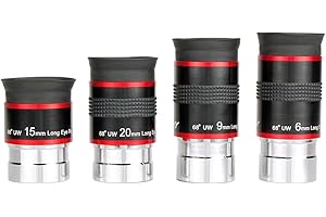 SVBONY Telescope Eyepiece FMC Broadband Green Film Eyepiece 1.25 68 Degree Ultra Wide Angle Eyepiece for Astronomical Telesco