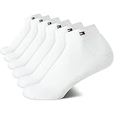 Tommy Hilfiger Womens Quarter Socks - 6 Pack Cotton Blend Cushioned Athletic Ankle Socks for Women for Sports and Running