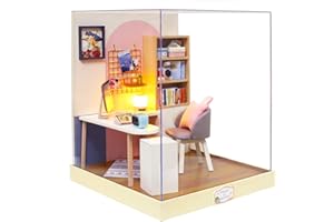 Flever Dollhouse Miniature DIY House Kit Creative Room with Furniture for Romantic Artwork Gift (World of Creativity)