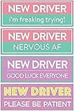 Rio Salto 4-Pack Large New Driver Car Sticker