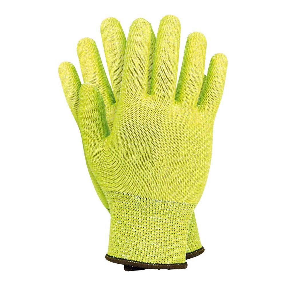 JS RJ-POL7 Protective Gloves, Lime, 7 Size, Pack of 10